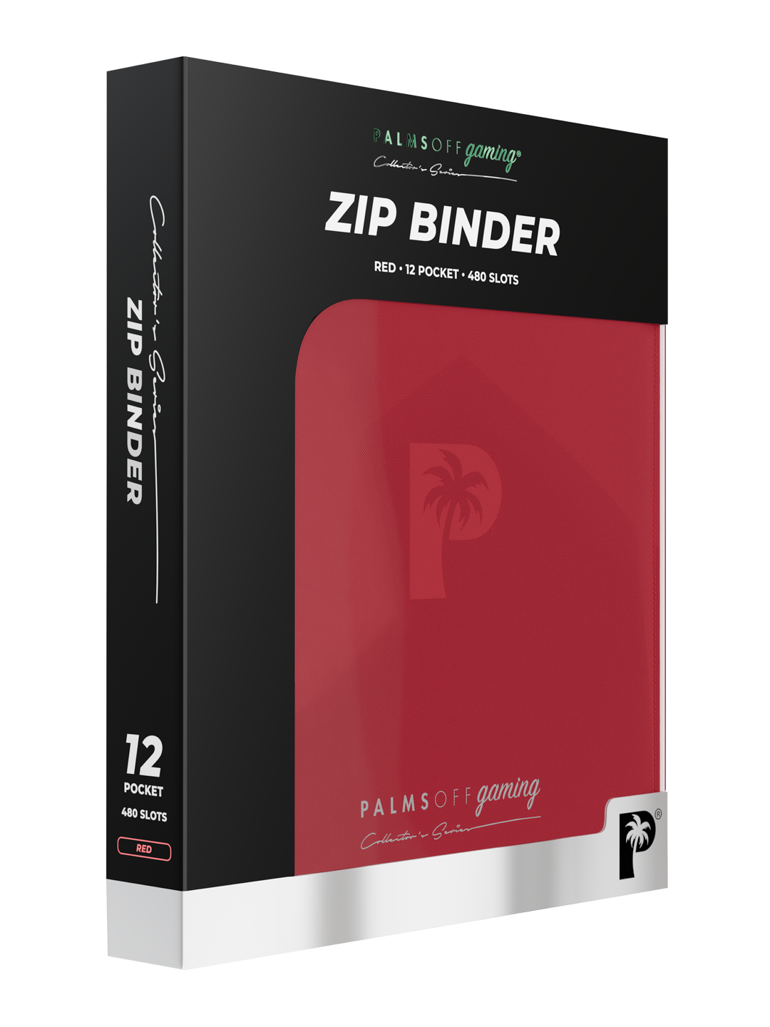 Collector's Series 12 Pocket Zip Binder - Red
