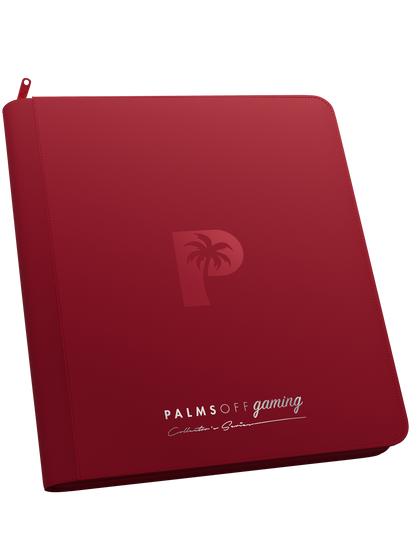 Collector's Series 12 Pocket Zip Binder - Red