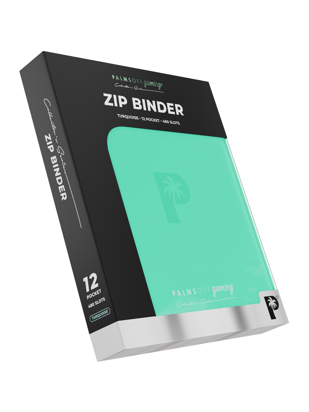 Collector's Series 12 Pocket Zip Binder - Turquoise