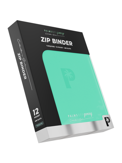 Collector's Series 12 Pocket Zip Binder - Turquoise