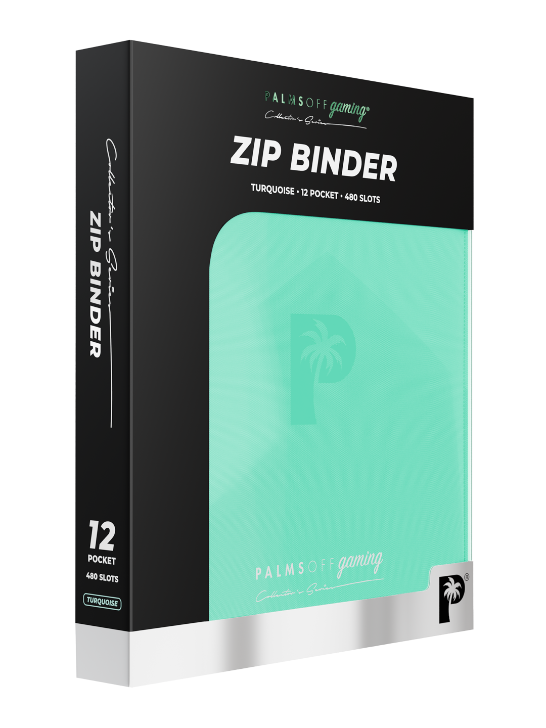 Collector's Series 12 Pocket Zip Binder - Turquoise