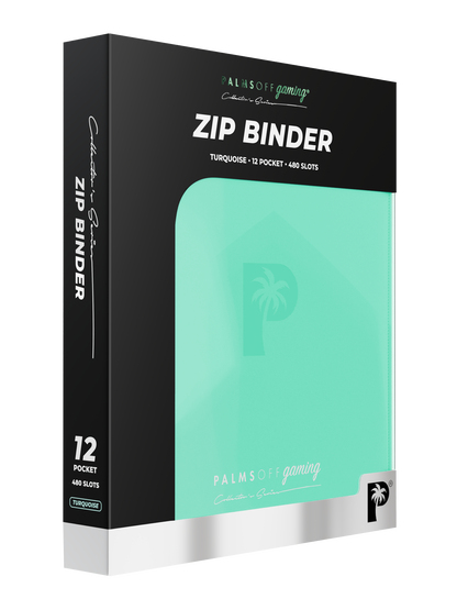 Collector's Series 12 Pocket Zip Binder - Turquoise
