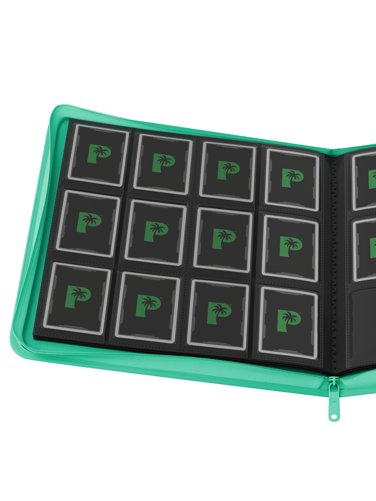 Collector's Series 12 Pocket Zip Binder - Turquoise