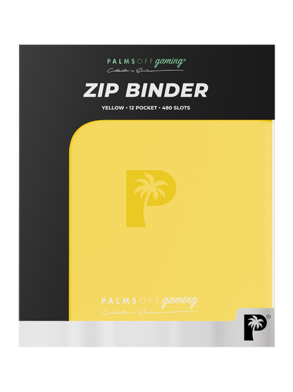 Collector's Series 12 Pocket Zip Binder - Yellow