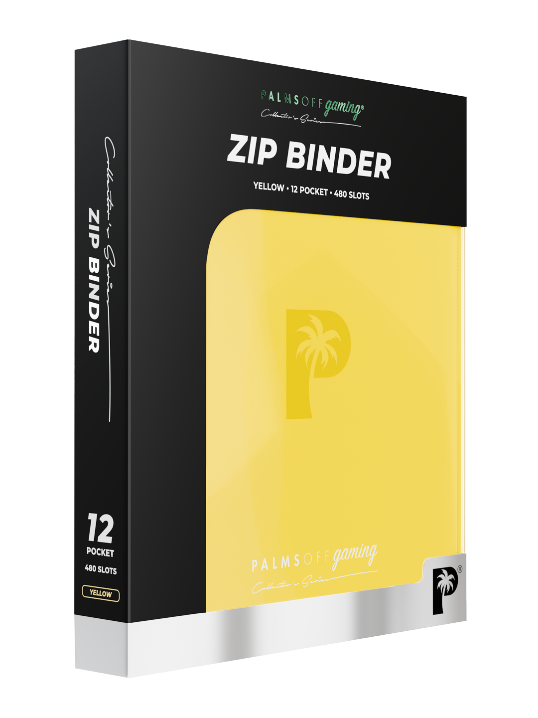 Collector's Series 12 Pocket Zip Binder - Yellow