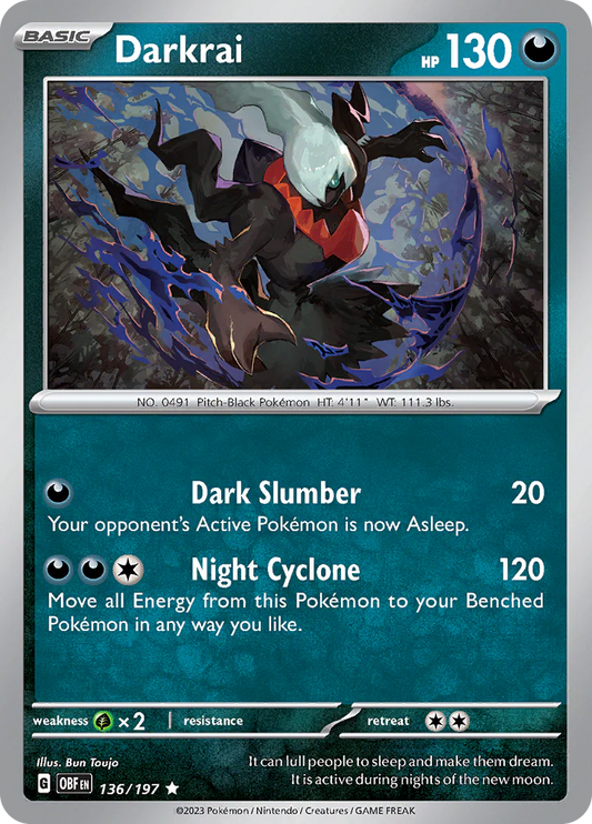 Darkrai (136/197) [Scarlet & Violet: Obsidian Flames] Holofoil