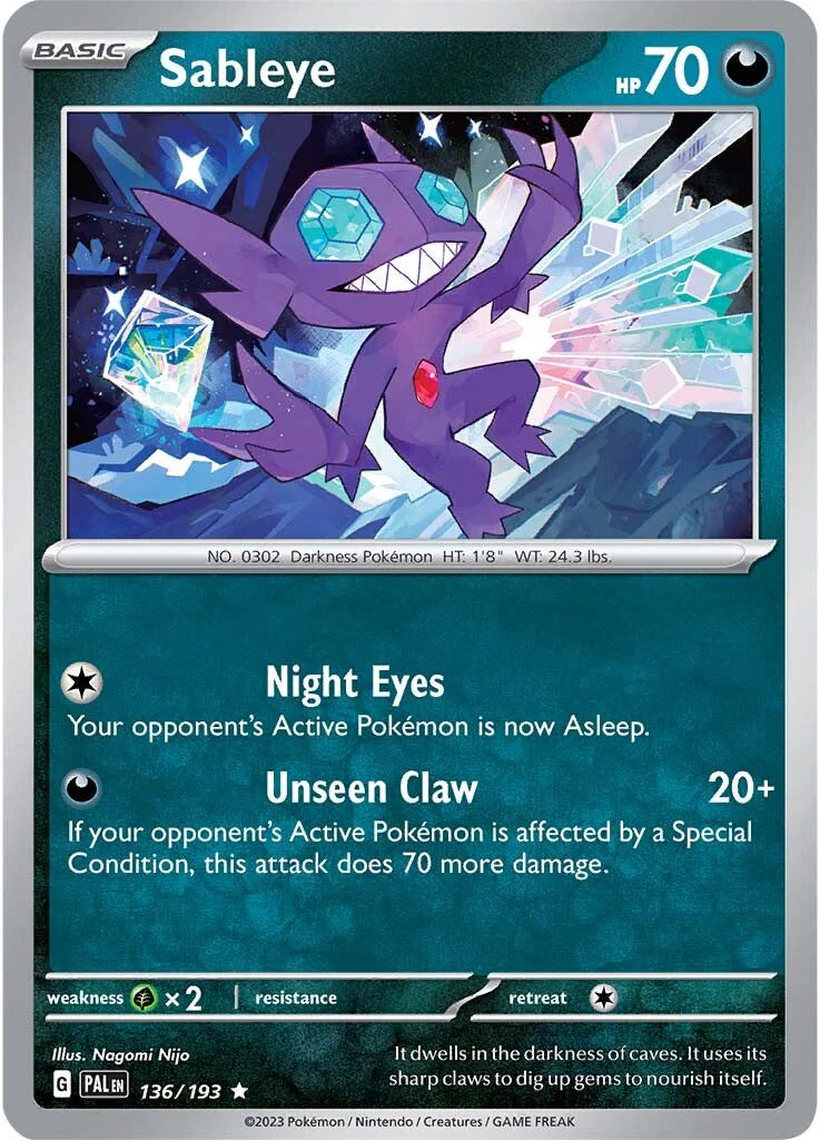 Sableye (136/193) [Scarlet & Violet: Paldea Evolved] Holofoil