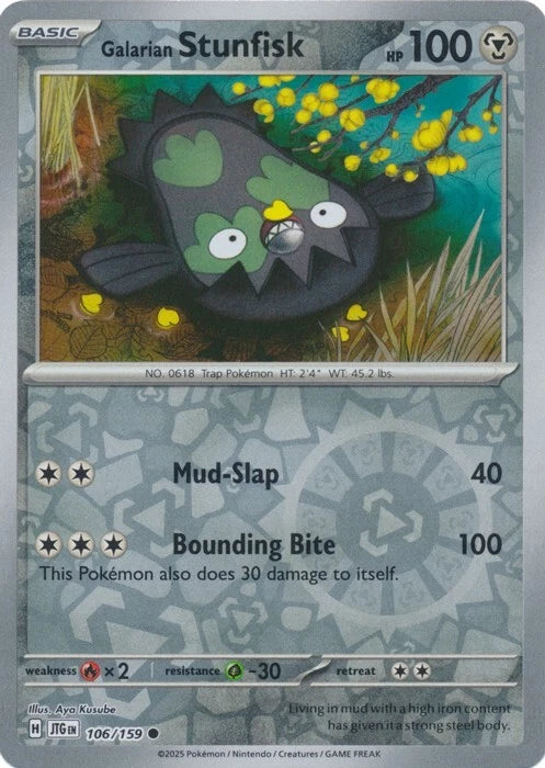 Galarian Stunfisk (106/159) [Scarlet & Violet: Journey Together] Reverse Holo